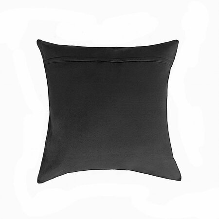 HOMEROOTS 18 x 18 in. Torino Kobe Cowhide Pillow - Black and amp; White 293205